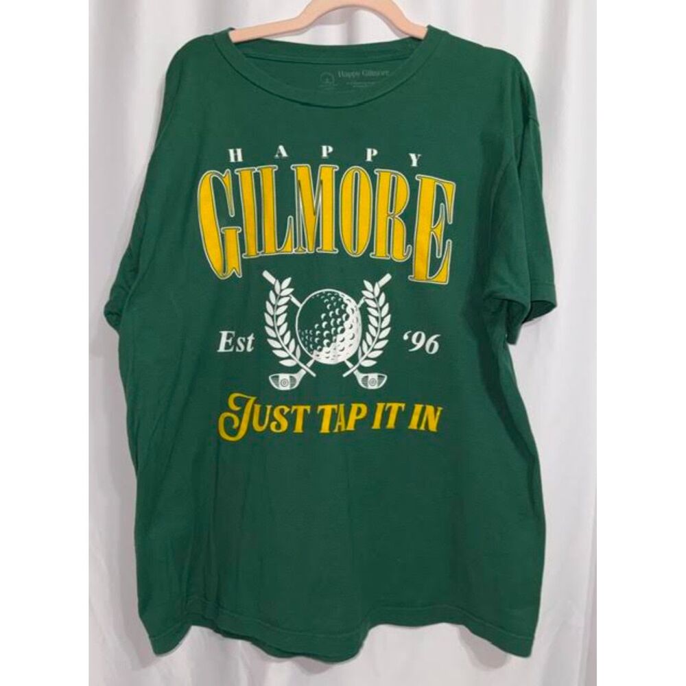 HAPPY GILMORE Golf "Just Tap It In" 1996 Movie Graphic Tee Sz. XL |  Lightweight